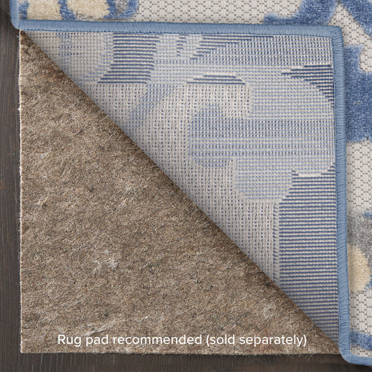 Nourison Home Aloha Blue Grey Contemporary