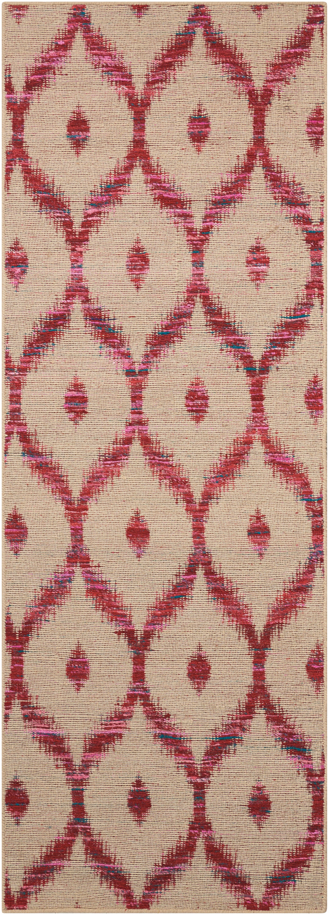 Nourison Home Spectrum SPE02 Beige Burgundy Transitional Loomed Rug