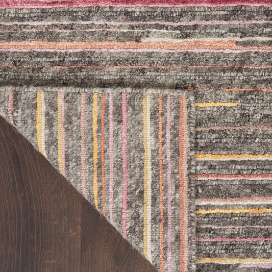 Nourison Home Plateau Grey Flame Contemporary