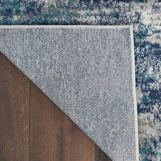 Nourison Home Passion Ivory Teal Contemporary