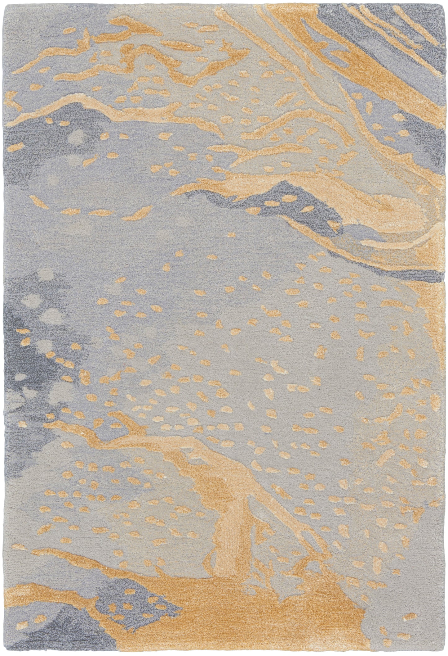 Nourison Home Prismatic PRS28 Grey Gold Contemporary Hand Tufted Rug