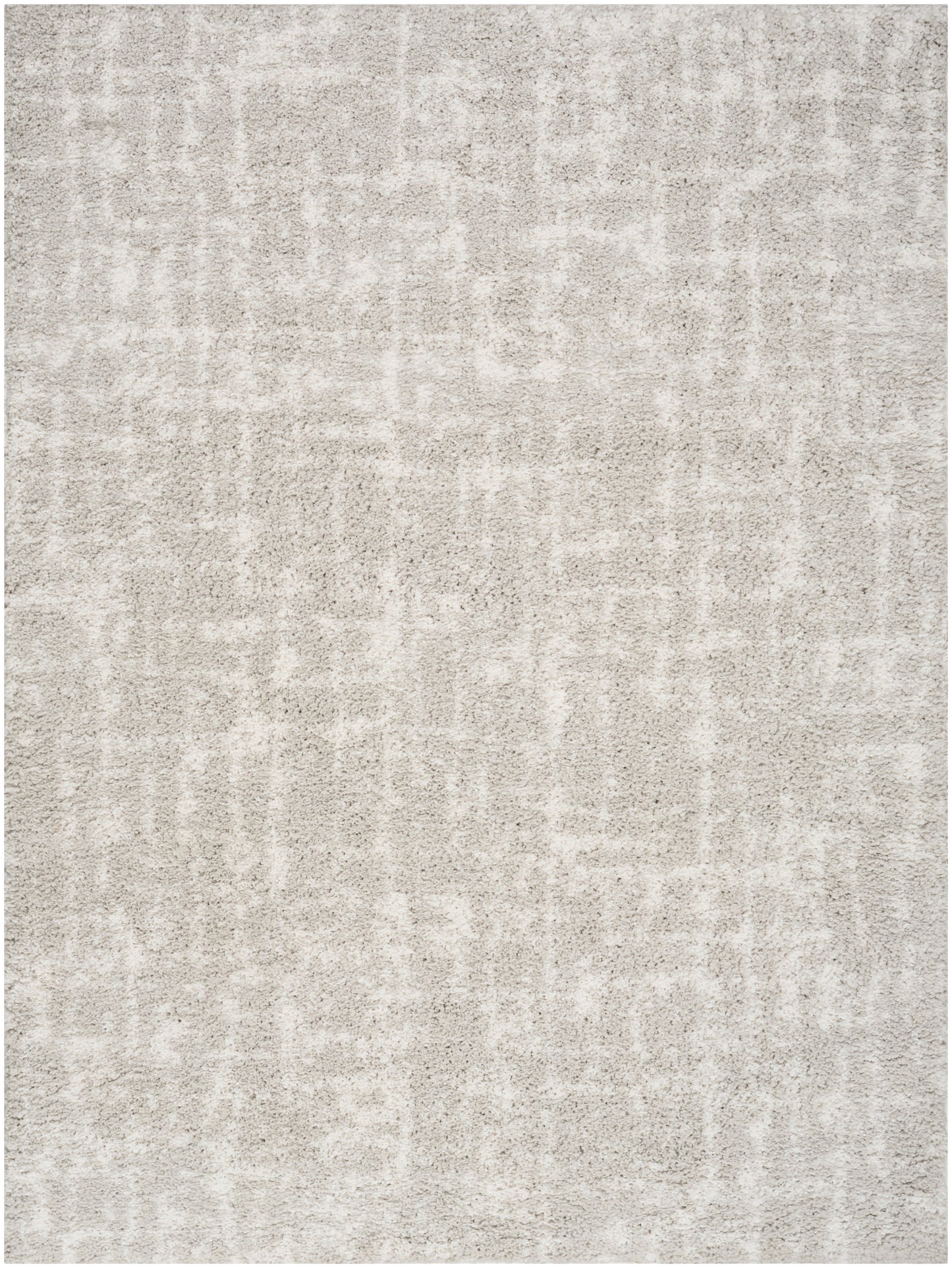Nourison Home Modern Shag MMD06 Grey Ivory Contemporary Power-loomed Rug