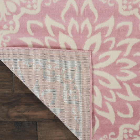 Nourison Home Jubilant Ivory Pink Transitional