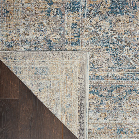 Nourison Home Starry Nights Cream Blue Traditional