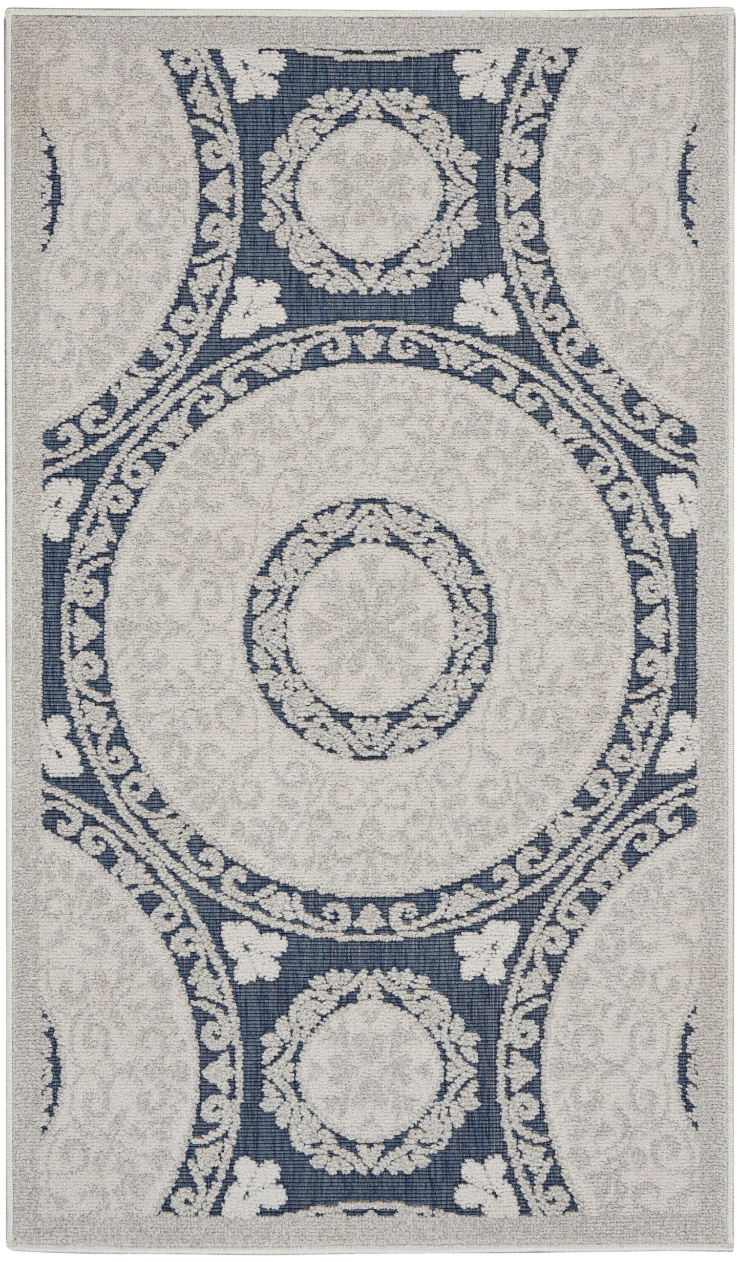 Nourison Home Key Largo KLG03 Blue Contemporary Power-loomed Rugs