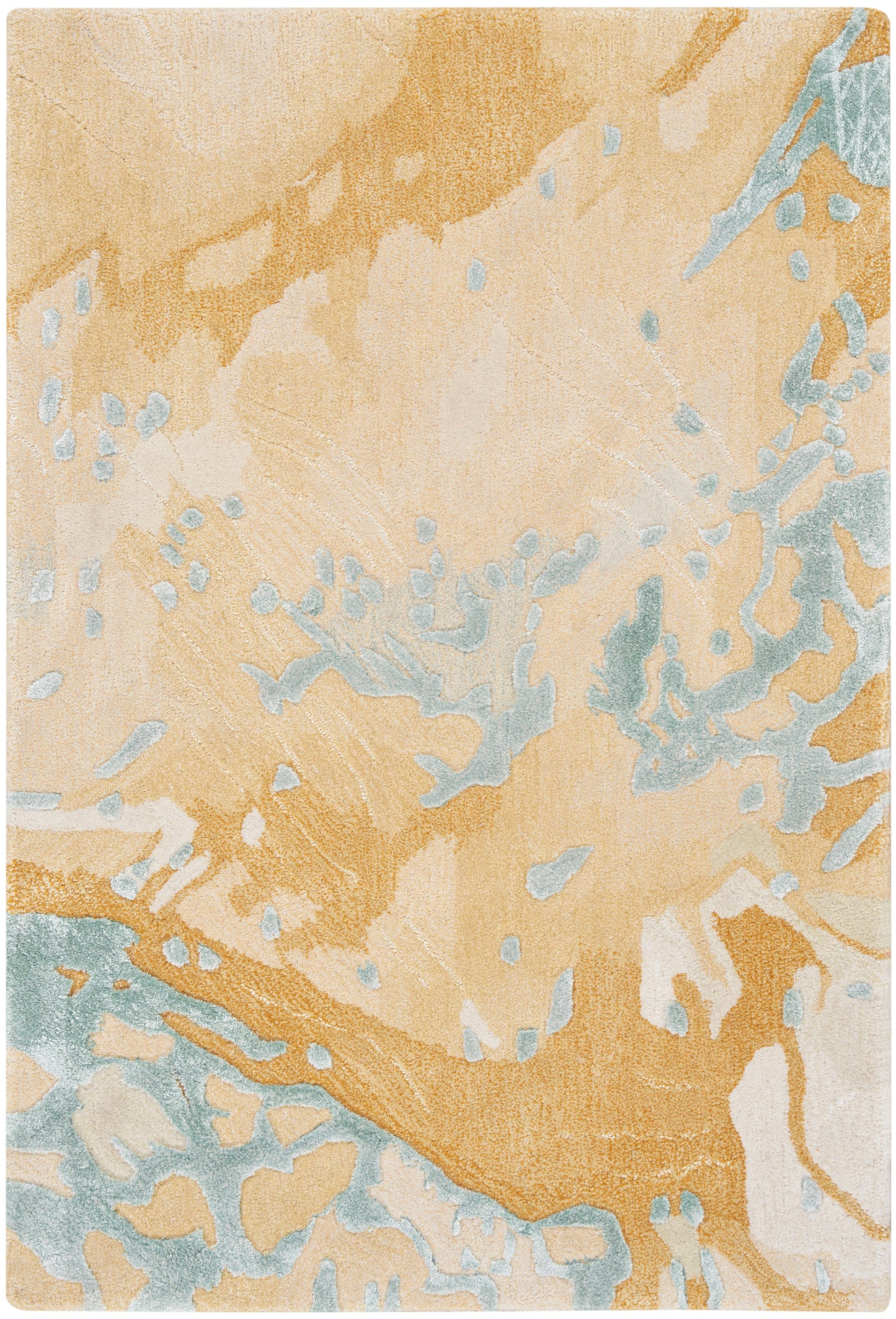 Nourison Home Prismatic PRS36 Sand Blue Contemporary Hand Tufted Rug