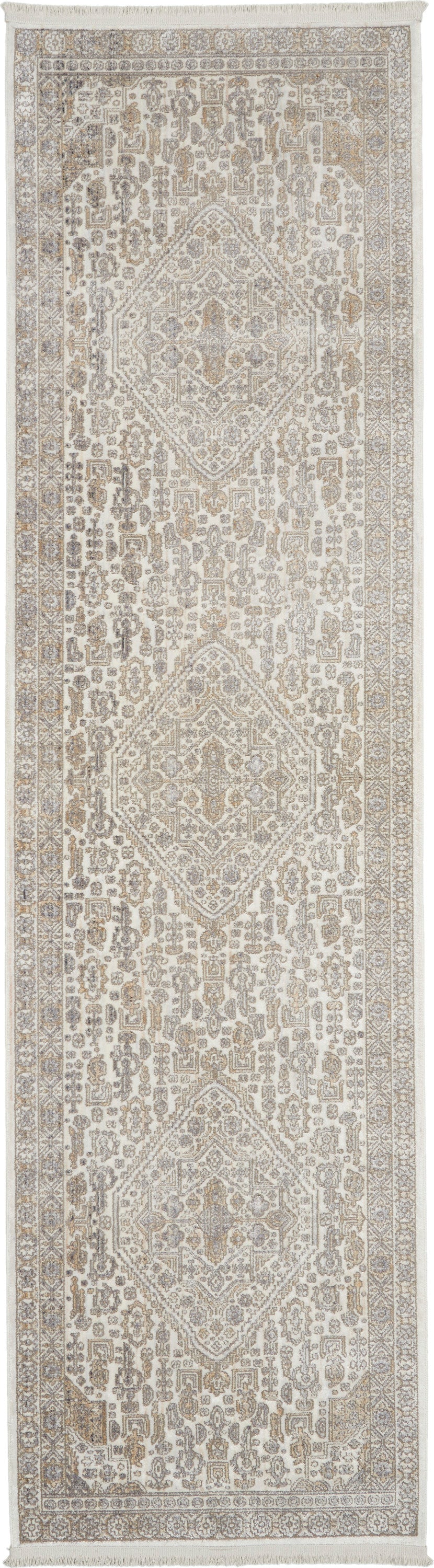 Nourison Home Lustrous Weave LUW02 Ivory Beige Power-loomed Rug