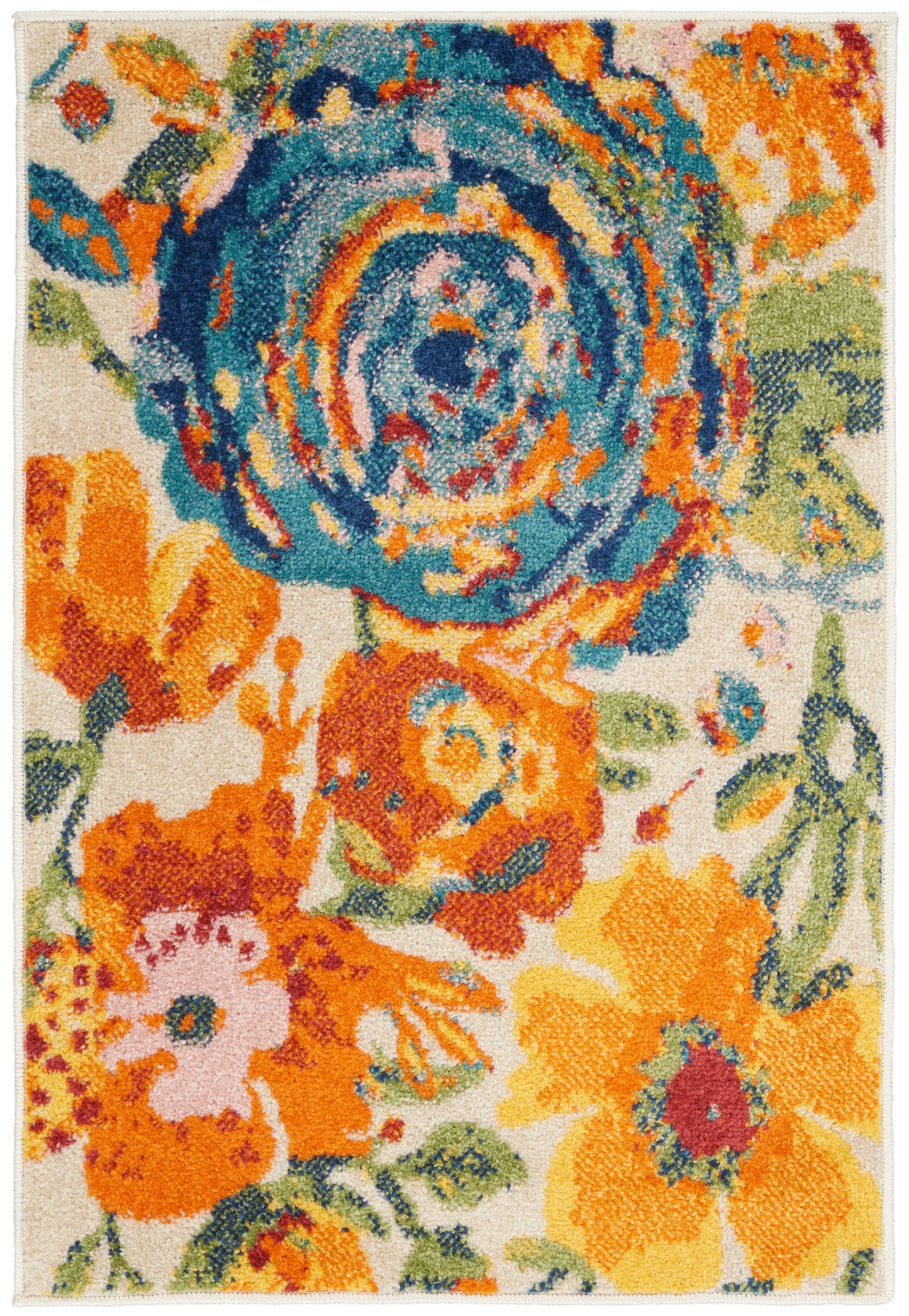 Nourison Home Allur ALR07 Ivory Multicolor Contemporary Power-loomed Rug
