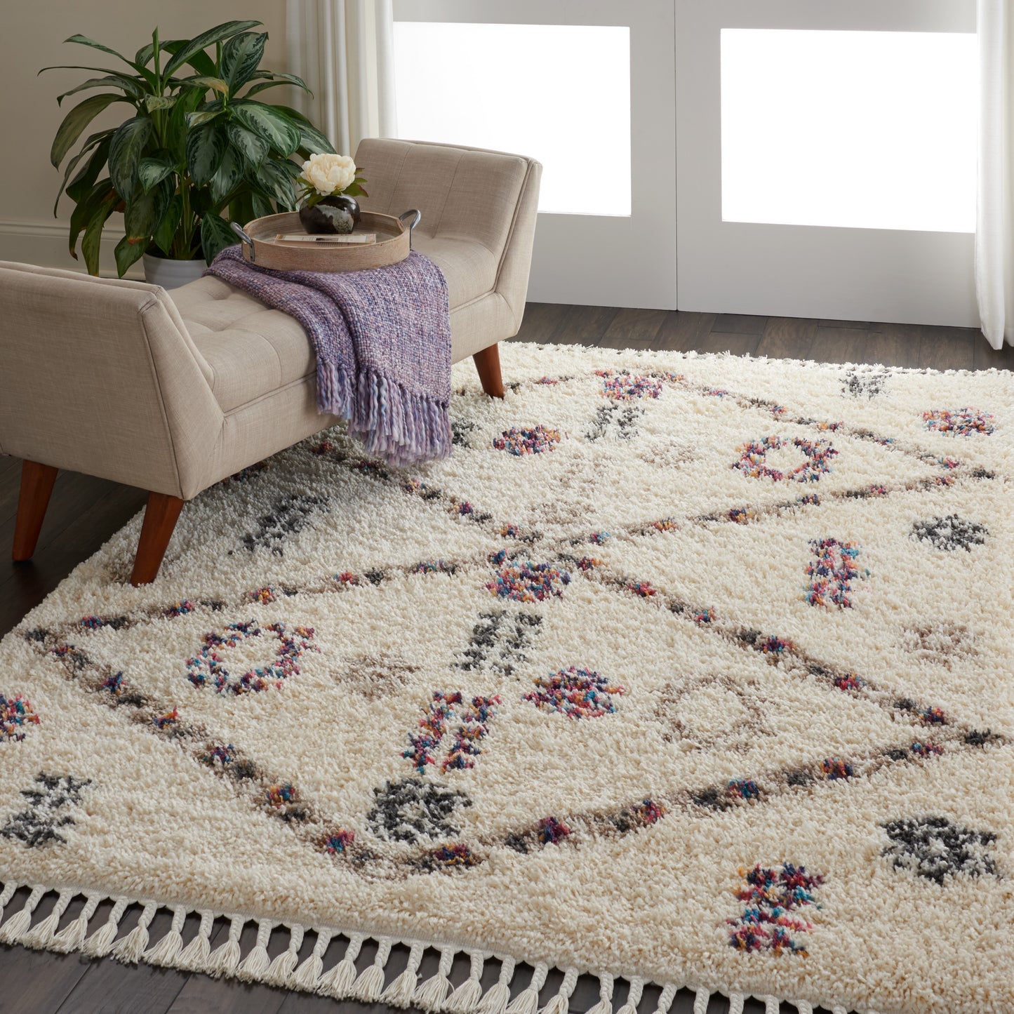 Nourison Home Denmark Shag Ivory Contemporary