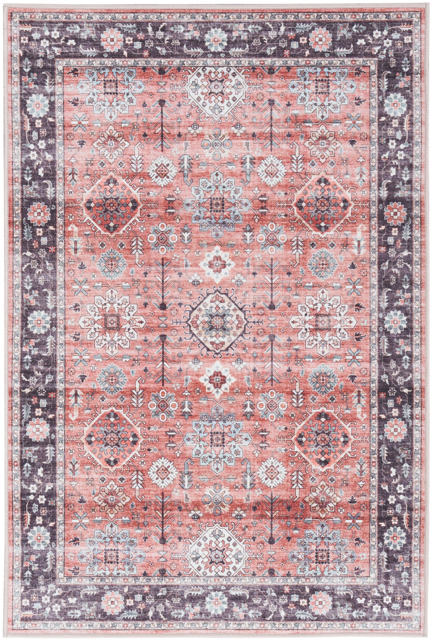 Nourison Home Fulton FUL12 Rust Traditional Power-loomed Rug