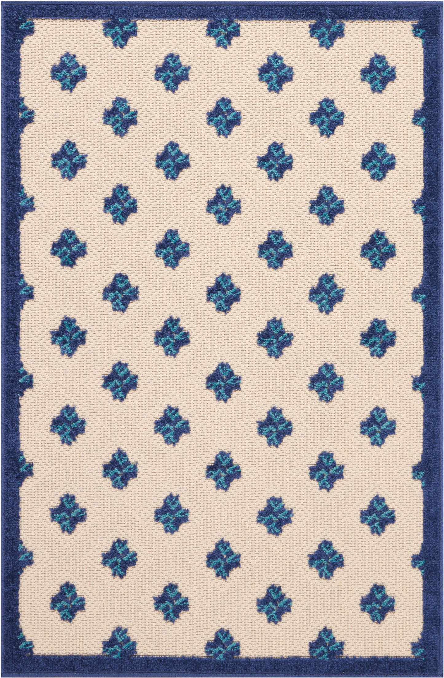 Nourison Home Aloha ALH02 Navy Contemporary Power-loomed Rugs