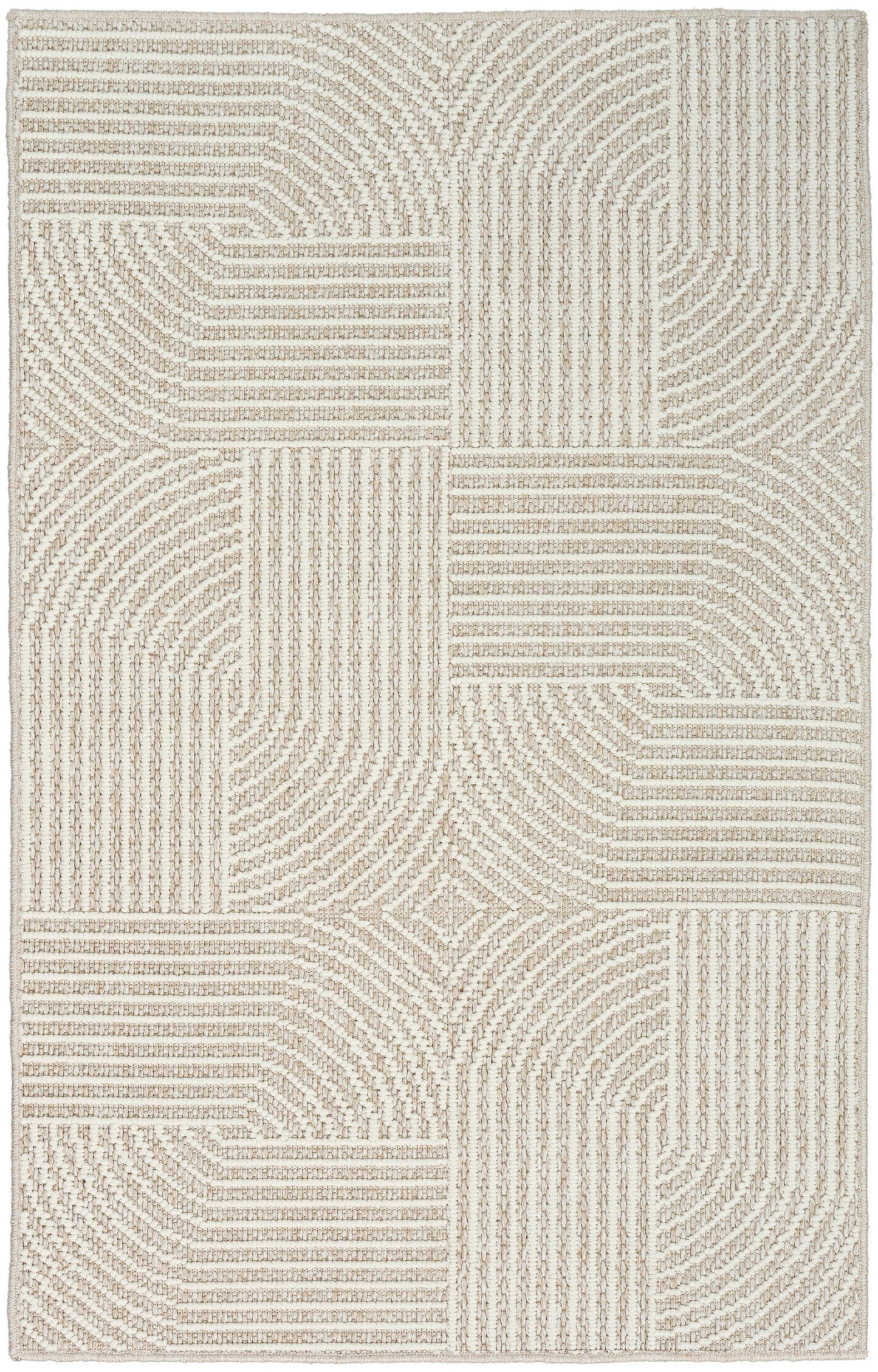 Nourison Home Natural Texture NTX02 Beige Ivory Contemporary Machine Woven Rug