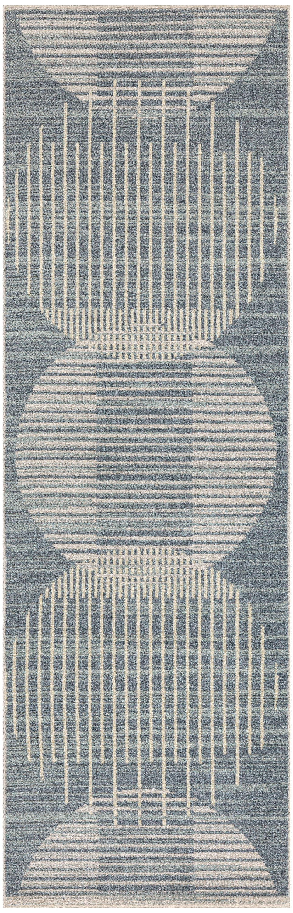 Nourison Home Astra Machine Washable ASW03 Blue Contemporary Power-loomed Rug