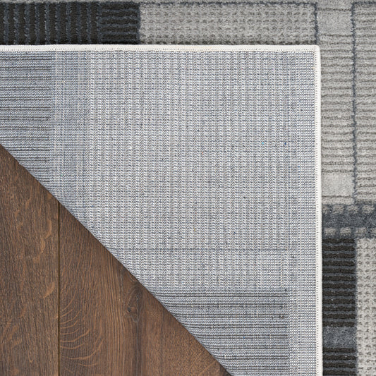 Nourison Home Nordic Grey Black Contemporary