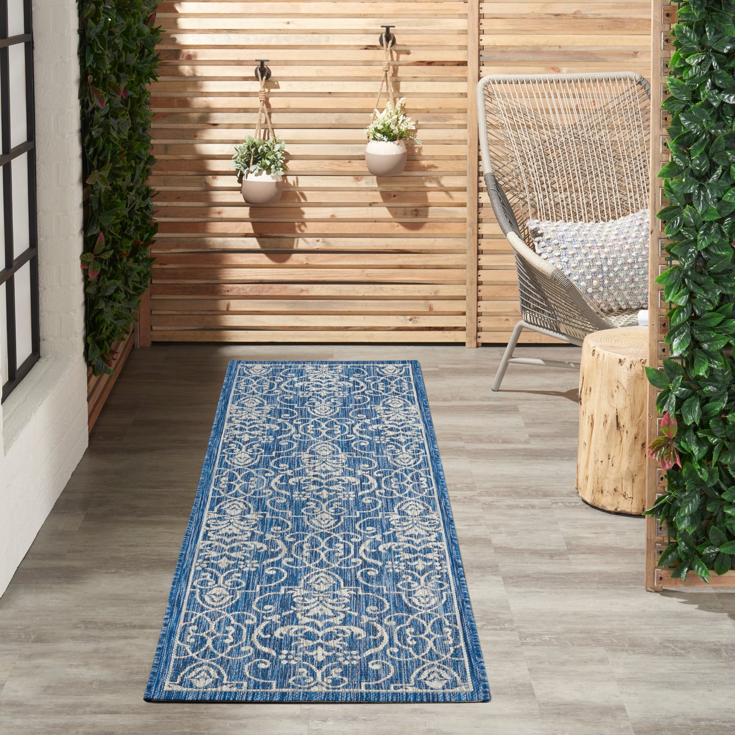 Nourison Home Country Side Denim Transitional
