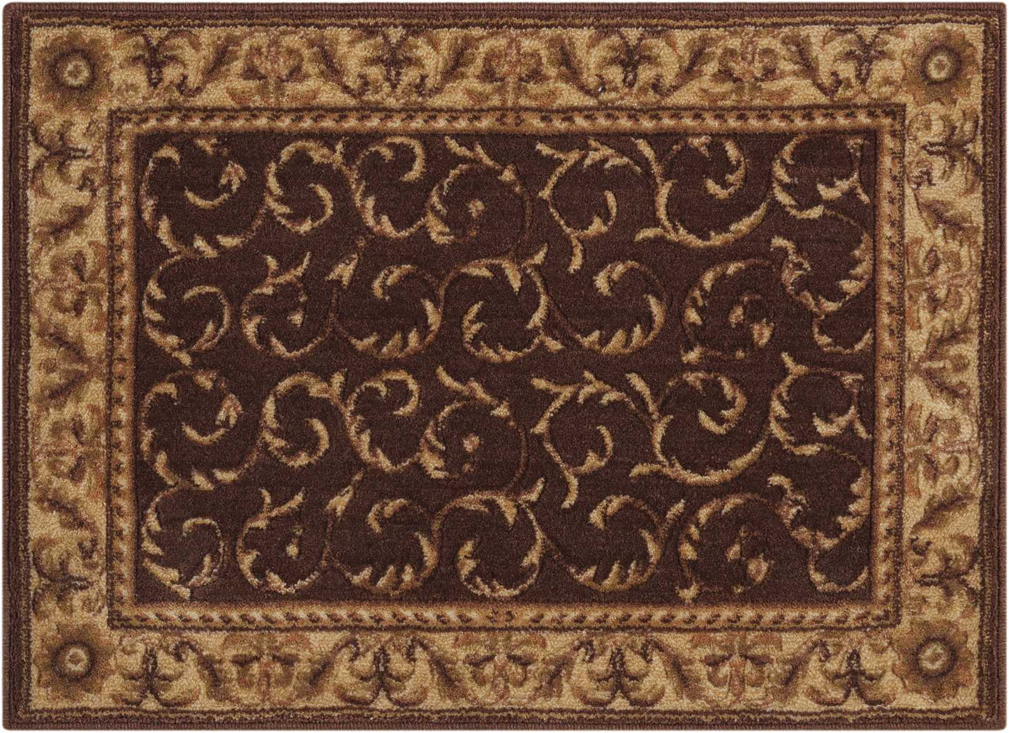 Nourison Home Somerset ST02 Brown Traditional Power-loomed Rug