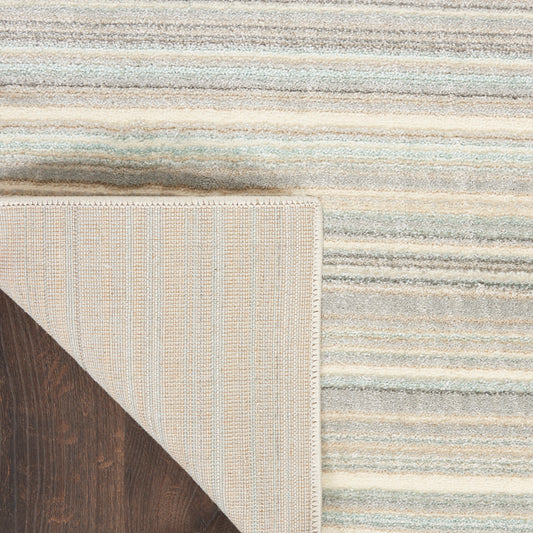 Nourison Home Marmara Grey Ivory Teal Contemporary