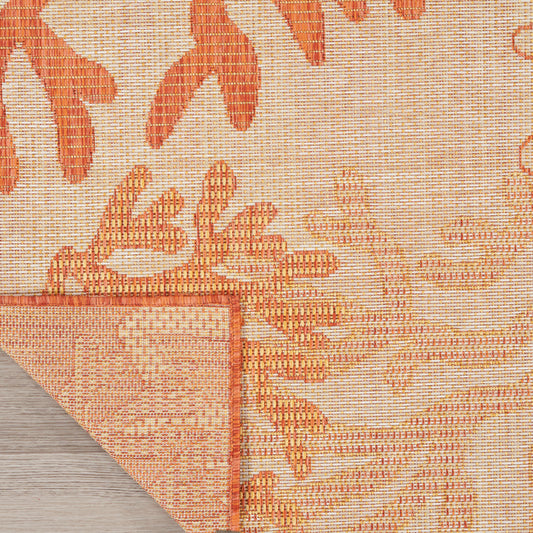 Nourison Home Garden Oasis Coral Contemporary