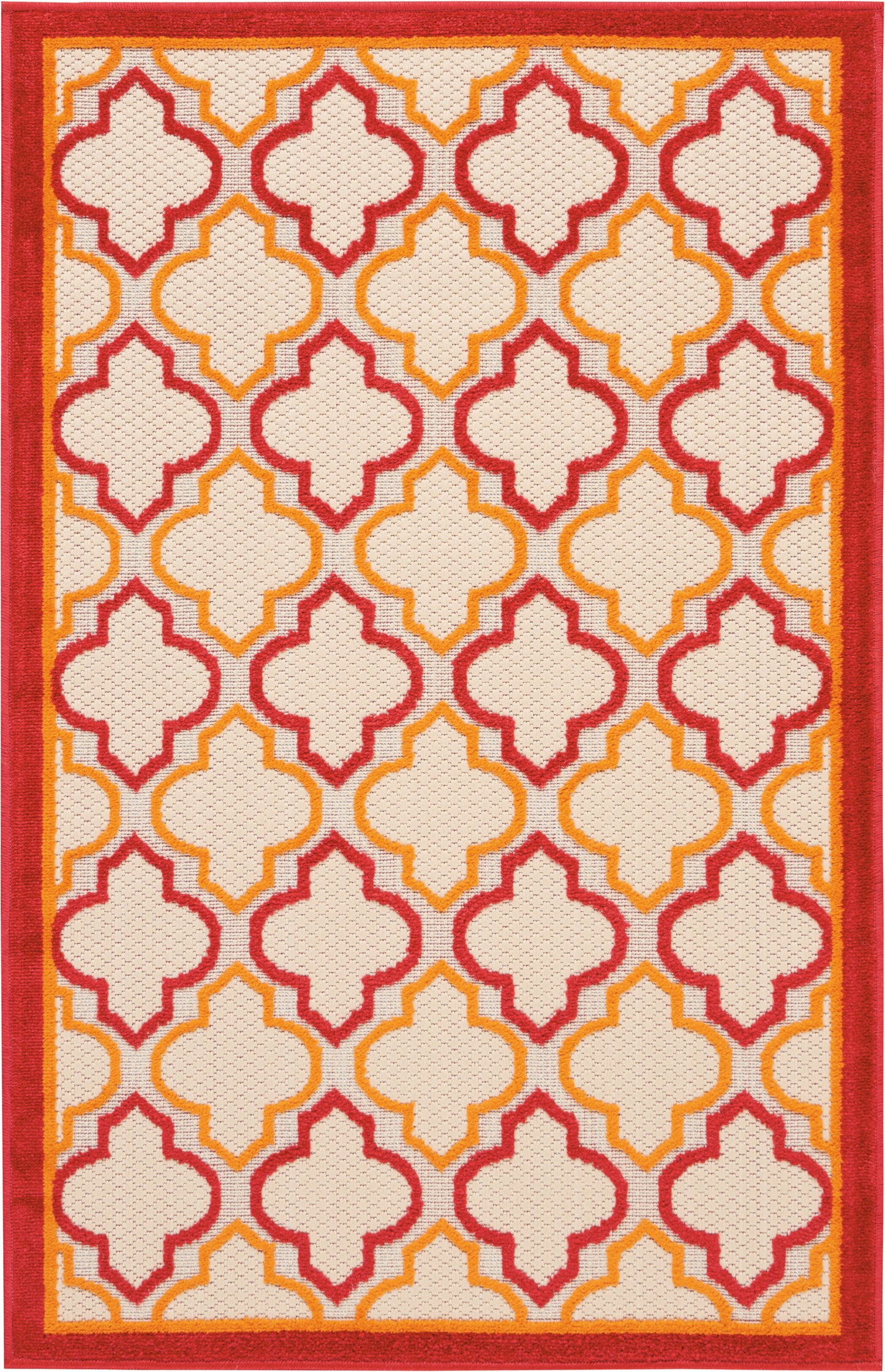 Nourison Home Aloha ALH06 Red Contemporary Power-loomed Rugs