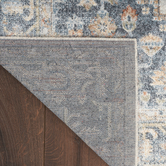Nourison Home Astra Machine Washable Grey Gold Traditional