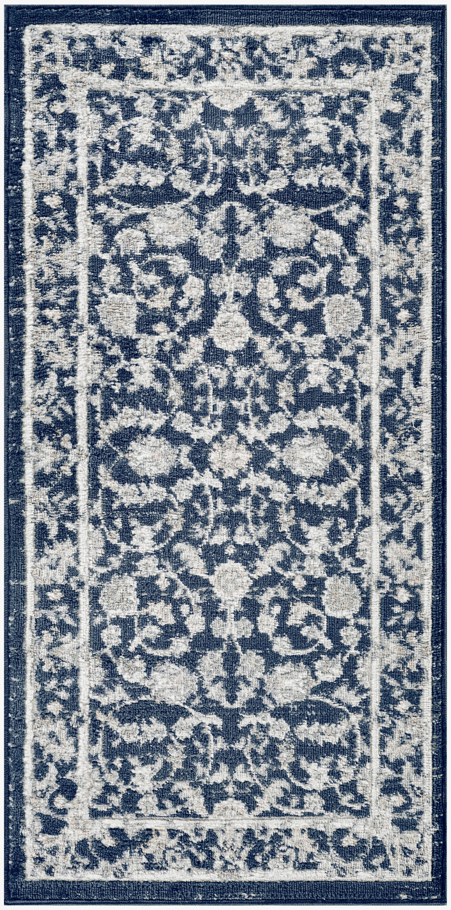 Nourison Home Dekor DEK09 Slate Ivory Traditional Machine Woven Rug