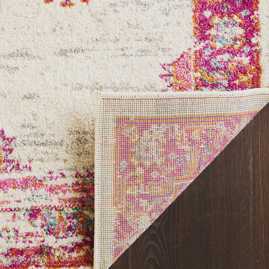 Nourison Home Passion Ivory Fuchsia Transitional