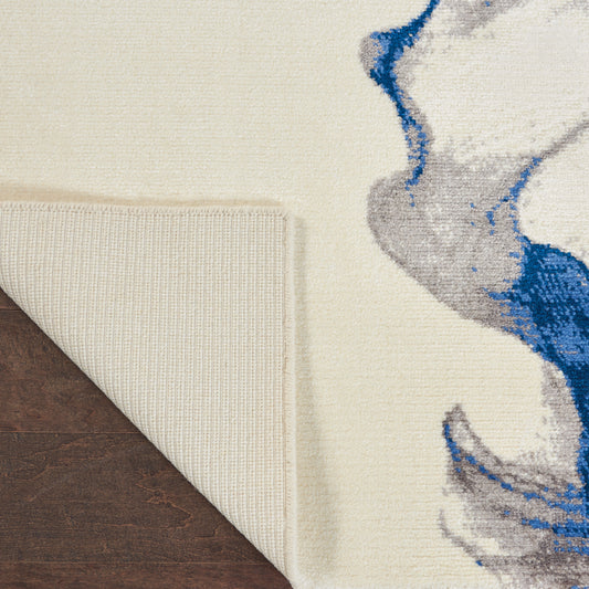Nourison Home Twilight Ivory Blue Contemporary