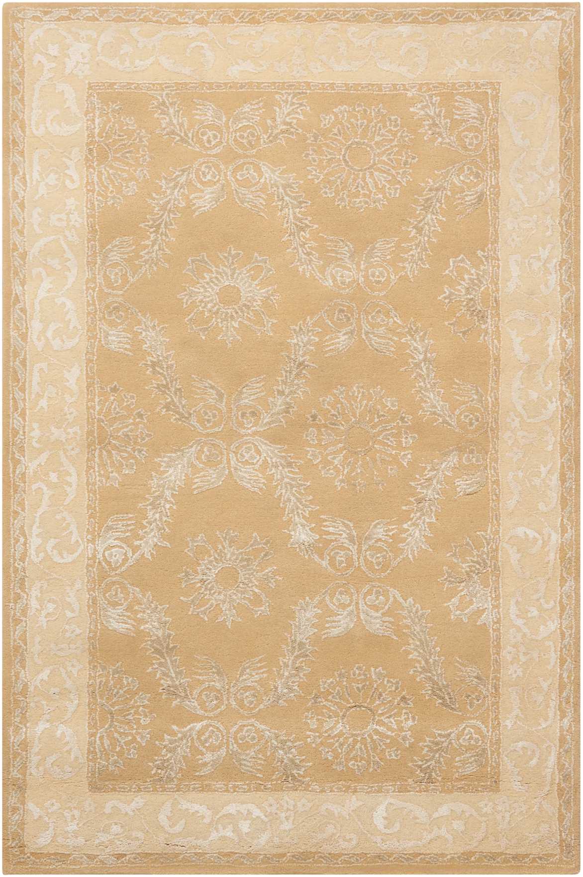 Nourison Home Symphony SYM08 Gold Traditional Tufted Rug