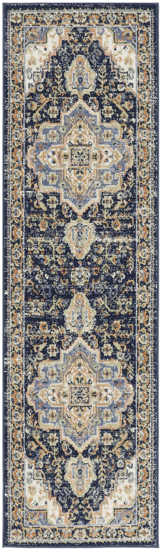 Nourison Home Nourison Essentials Persian NRE07 Navy Traditional Power-loomed Rug