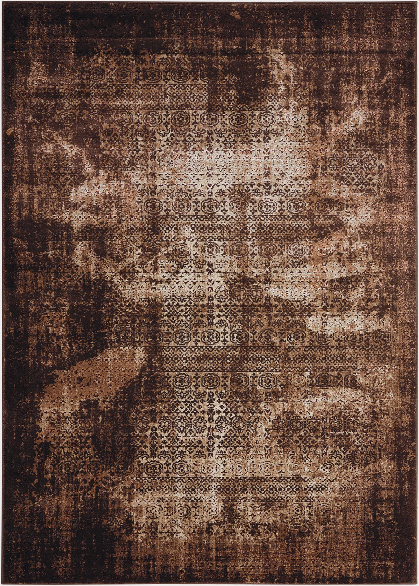 Nourison Home Karma KRM01 Latte Traditional Power-loomed Rug