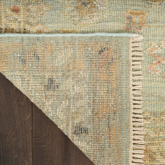 Nourison Home Heritage Vine Light Blue Traditional