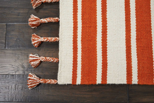 Nourison Home Rio Vista Ivory Orange Contemporary