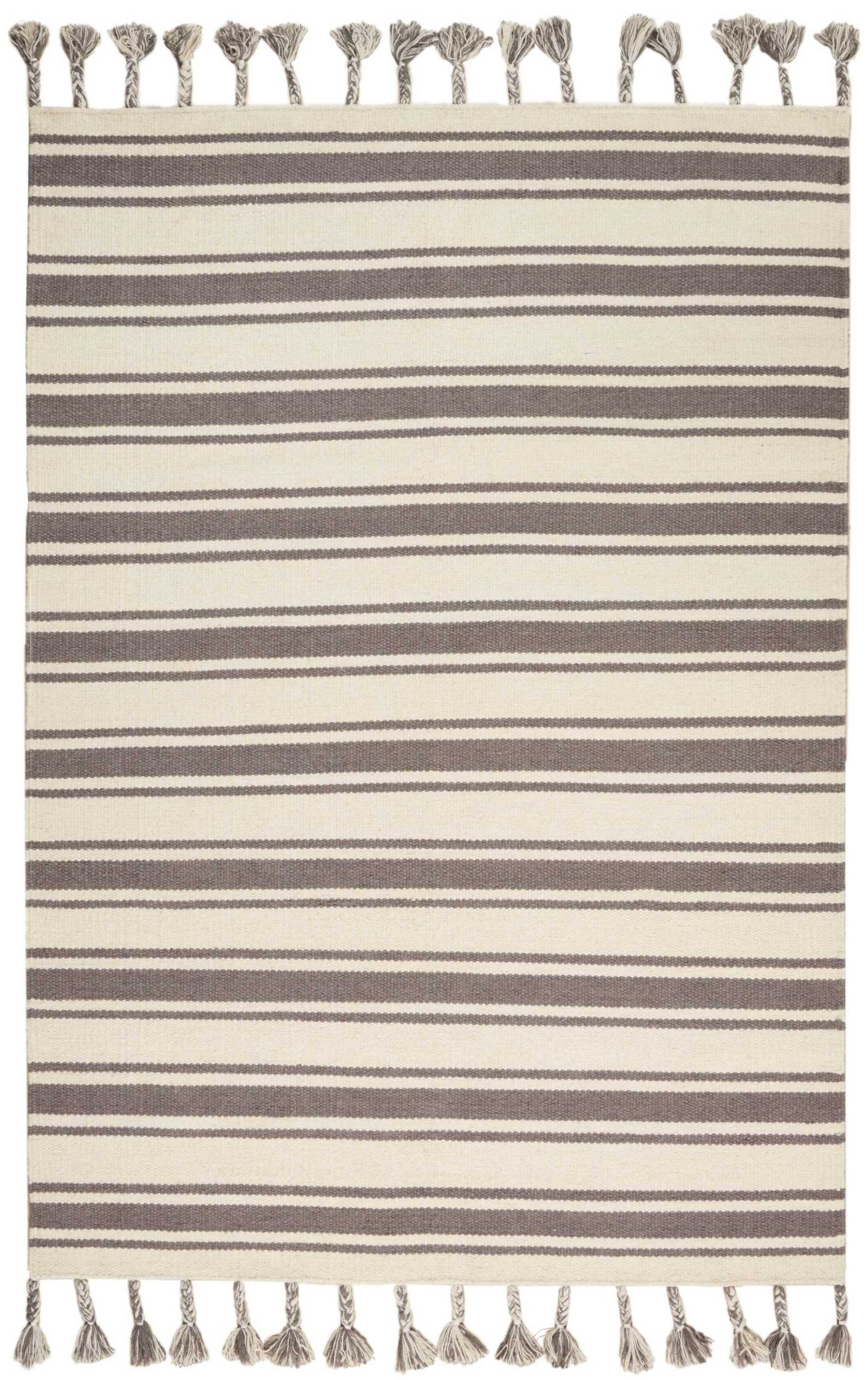 Nourison Home Rio Vista DST01 Ivory Grey Contemporary Woven Rug