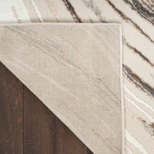 Nourison Home Sustainable Trends Beige Grey Contemporary