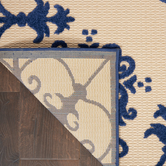 Nourison Home Aloha Navy Contemporary