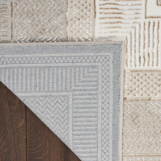 Nourison Home Glitz Ivory Contemporary