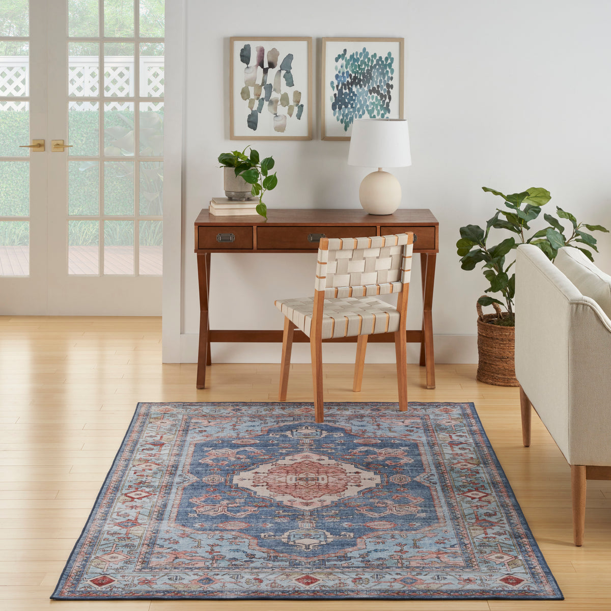 Nourison Home Fulton Blue Traditional