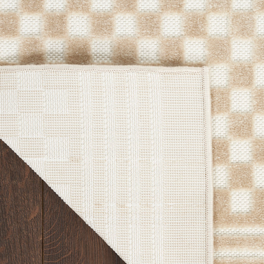 Nourison Home Care Free Beige Contemporary