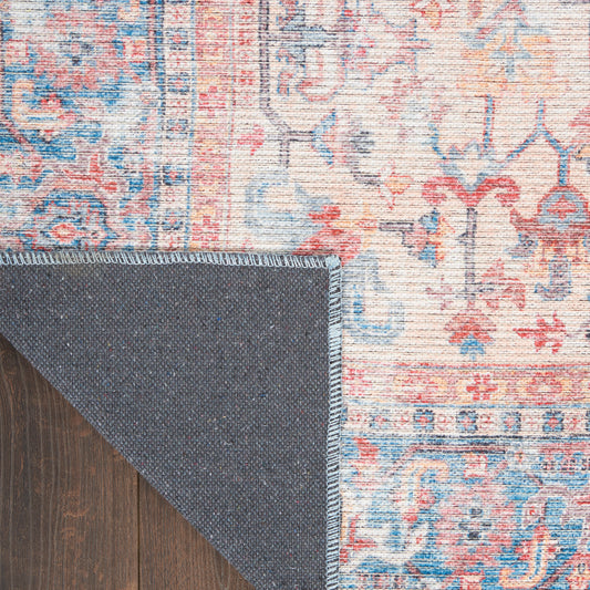 Nourison Home New Concept Washables Blue Multicolor Traditional