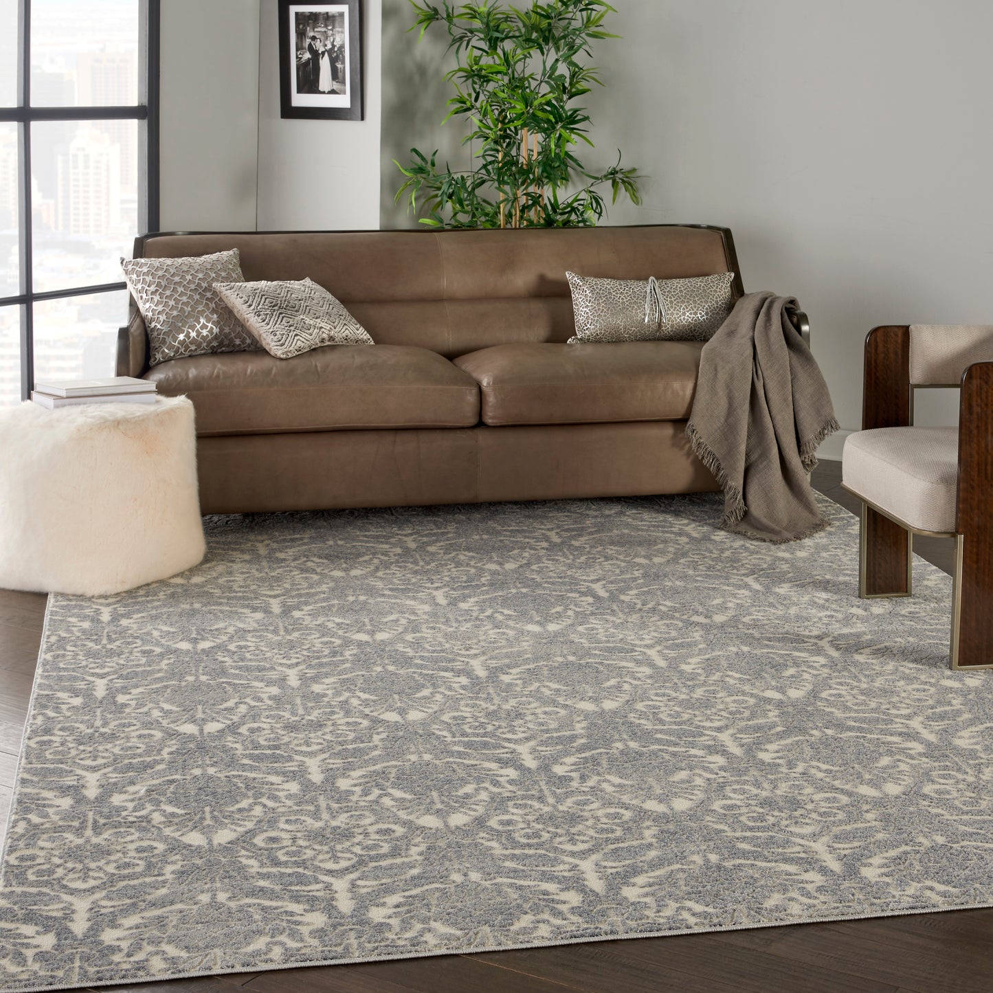 Nourison Home Sahara Ivory Platinum Transitional