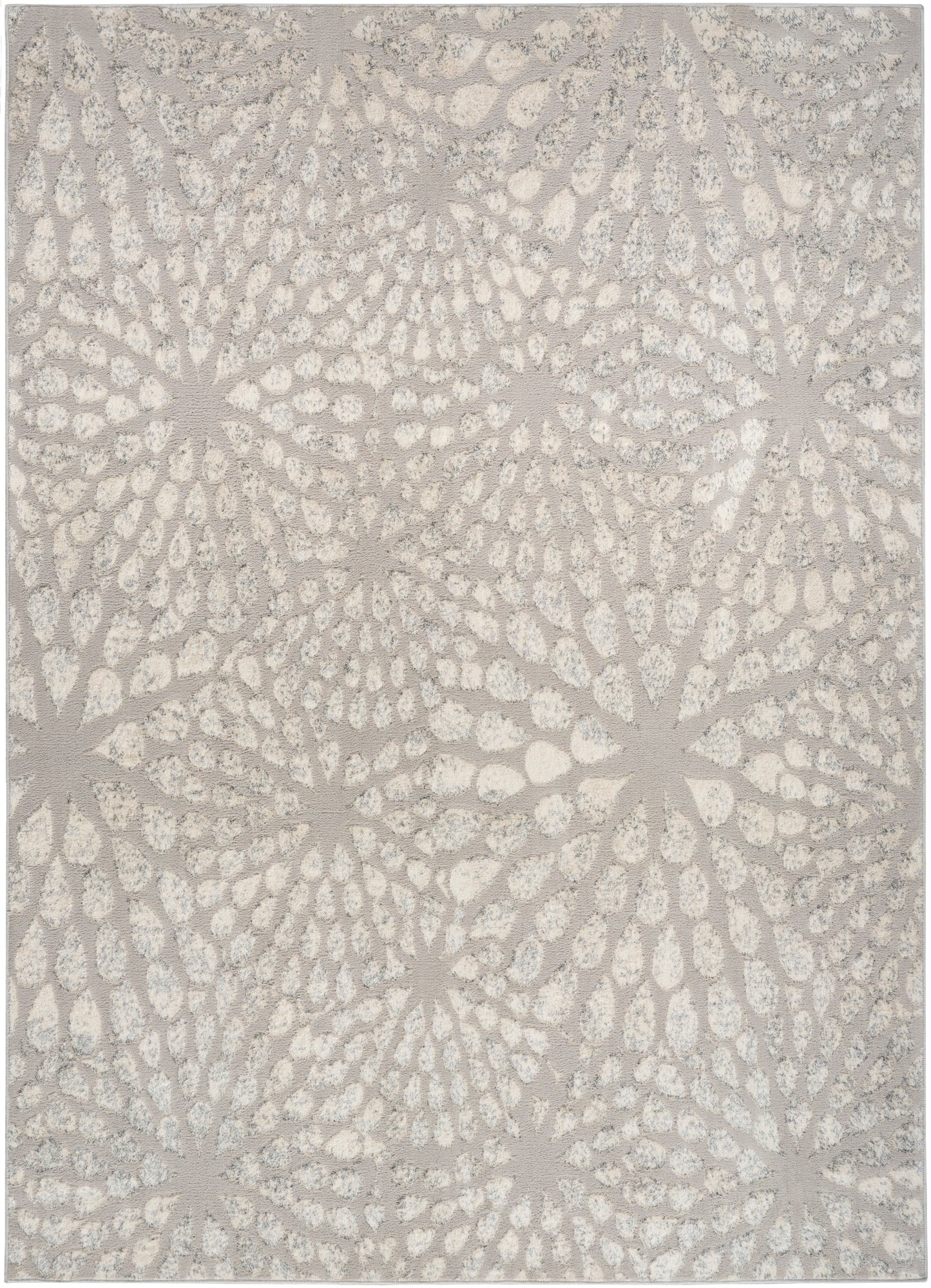 Nourison Home Ambiance AMI02 Grey Silver Contemporary Loom-woven Rug