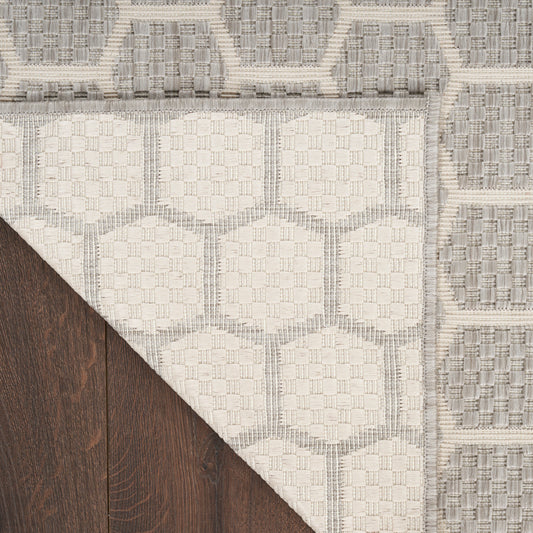 Nourison Home Twist Reversible Grey Contemporary