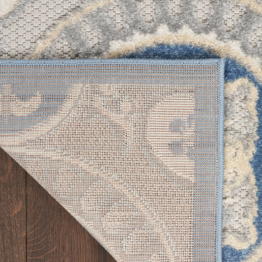 Nourison Home Aloha Blue Grey Contemporary