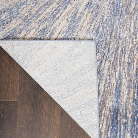 Nourison Home Silky Textures Blue Grey Contemporary