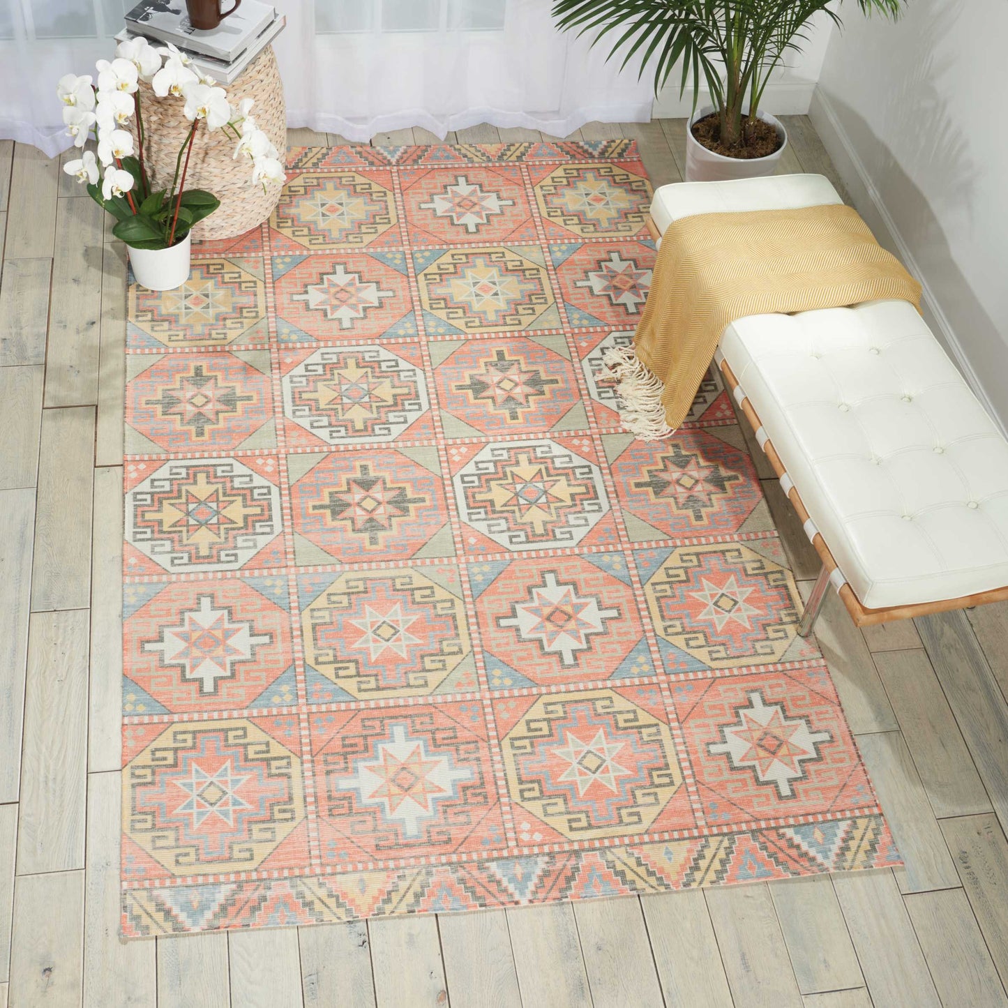 Nourison Home Madera Light Orange Transitional