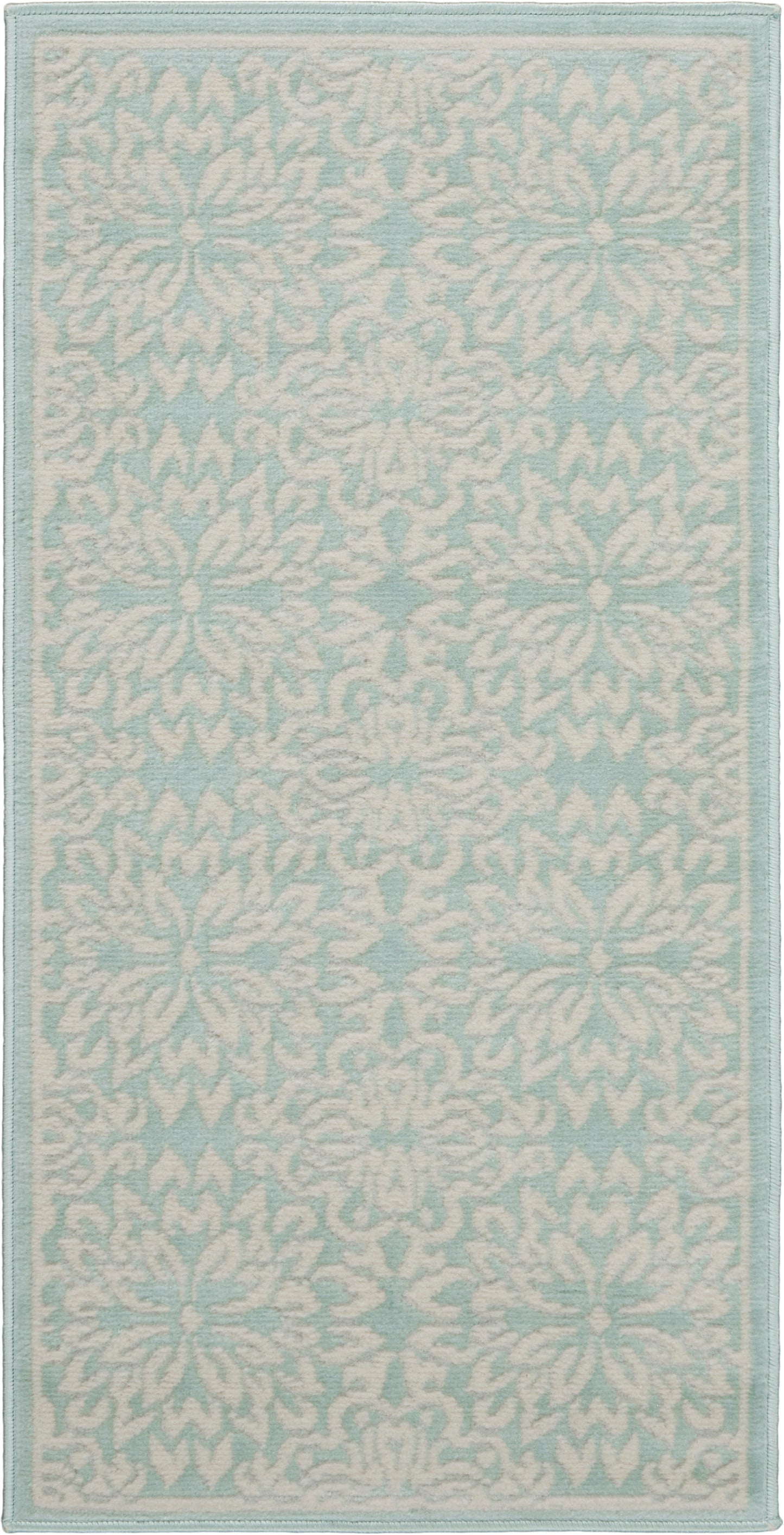 Nourison Home Jubilant JUB06 Ivory Green Transitional Power-loomed Rug