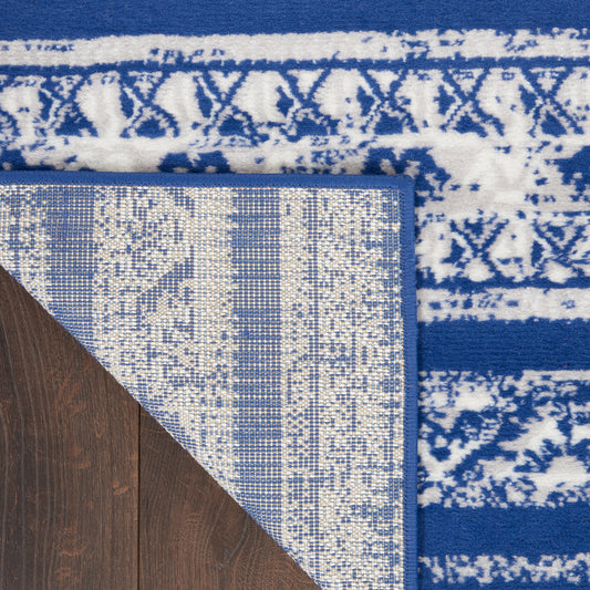 Nourison Home Whimsicle Navy Ivory Transitional