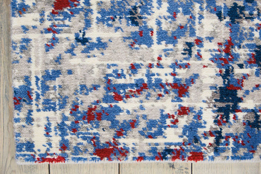 Nourison Home Twilight Red Blue Contemporary