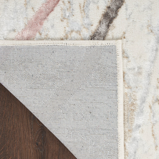 Nourison Home Glitz Ivory Multicolor Contemporary