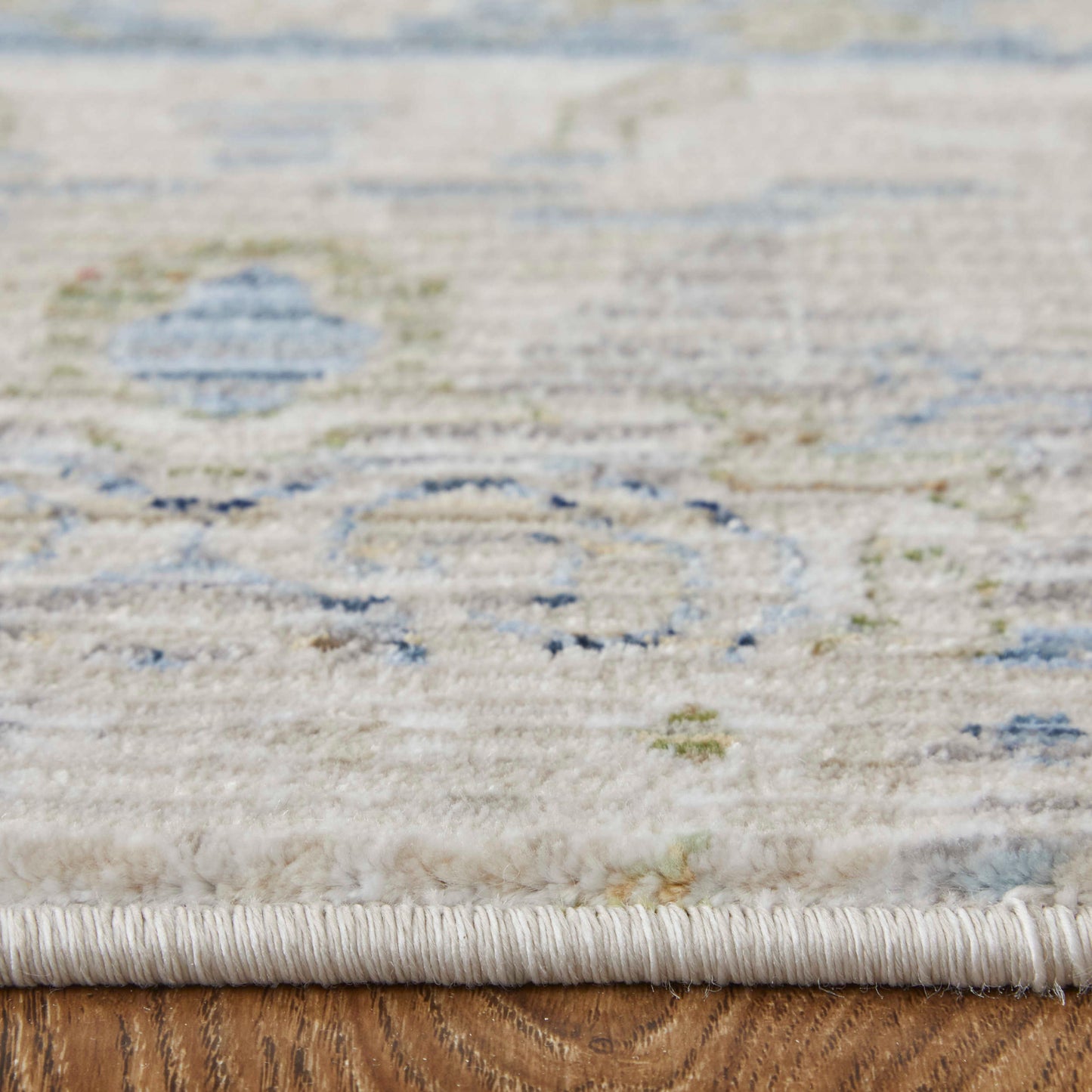 Feizy Melrose 39NZF Ivory Green Transitional/Bohemian & Eclect Machinemade Rug - Rugs - Feizy - Atlanta Designer Rugs